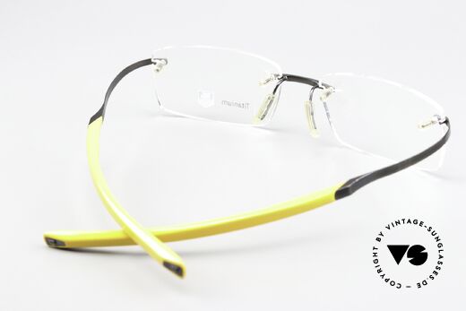 Tag Heuer 0304 Reflex Reflex Metallic Temples, ungetragen, Titanium-Fassung, made in France, Passend für Herren