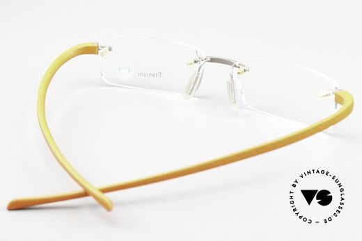 Tag Heuer 3102 Reflex Titan Luxusbrille Randlos, ungetragene Titan-Fassung, mit original Etui, Passend für Herren