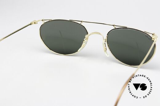 Ray Ban Deco Metals Oval B&L USA 90er Sonnenbrille, orig. Name: Deco Metal Oval, W1532, G-15, gold, Passend für Herren und Damen Ray Ban Deco Metals Oval B&L USA 90er Sonnenbrille, orig. Name: Deco Metal Oval, W1532, G-15, gold, Passend für Herren und Damen