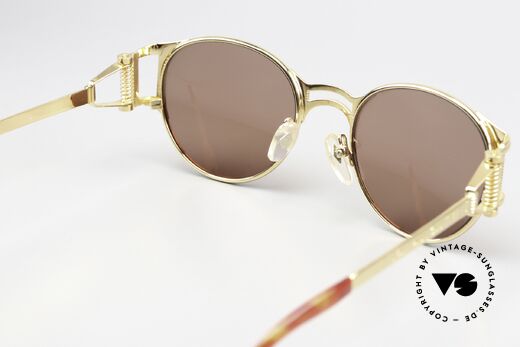 Jean Paul Gaultier 56-5105 90er Promi Sonnenbrille, KEINE Retrobrille, ein vergoldetes Original vom 1996/97, Passend für Herren und Damen
