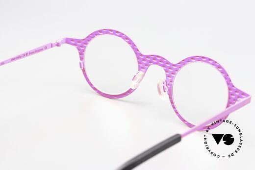 Theo Belgium Mille 24 Neon Pink Brille Eyecatcher, Fassung ist beliebig (optisch / Sonne) verglasbar, Passend für Herren und Damen