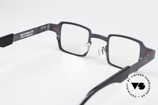 Theo Belgium Sixteen Titaniumbrille Grau Metallic, Glashöhe = 30mm = somit auch gleitsichtfähig, Passend für Herren und Damen