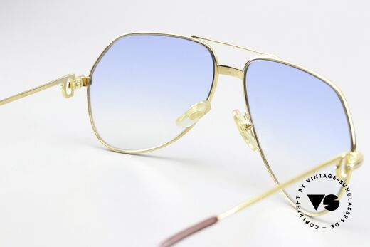 Cartier Vendome LC - M Sonnengläser Hellblau Verlauf, KEINE Retrobrille, sondern ein altes vintage ORIGINAL!, Passend für Herren und Damen