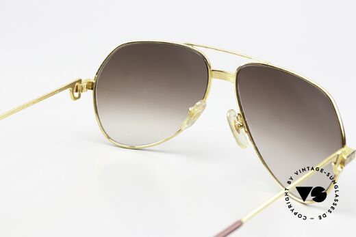 Cartier Vendome Santos - M Sonnengläser Braun Verlauf, ungetragen mit original Verpackung (ein Sammlerstück), Passend für Herren Cartier Vendome Santos - M Sonnengläser Braun Verlauf, ungetragen mit original Verpackung (ein Sammlerstück), Passend für Herren