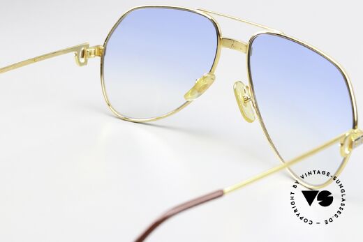 Cartier Vendome Santos - M Gläser In Hellblau Verlauf, ungetragen mit original Verpackung (ein Sammlerstück), Passend für Herren und Damen