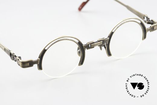 Koure KR8100 Runde 90er Steampunk Brille, ungetragenes 90er Einzelstück und KEINE Reproduktion!, Passend für Herren und Damen Koure KR8100 Runde 90er Steampunk Brille, ungetragenes 90er Einzelstück und KEINE Reproduktion!, Passend für Herren und Damen