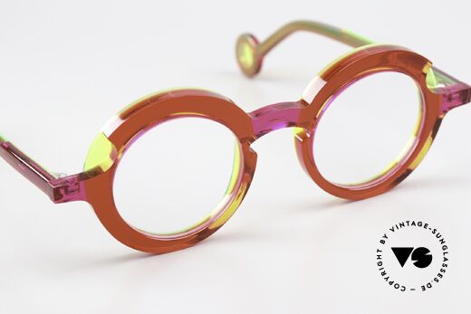 Theo Belgium Sara Runde Azetat Damenbrille, Größe: medium, Passend für Damen