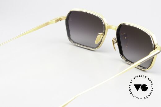 Jacques Marie Mage Admiral Eckige Sonnenbrille Luxus, stilvoller und besser geht's nicht (muss man fühlen!), Passend für Herren