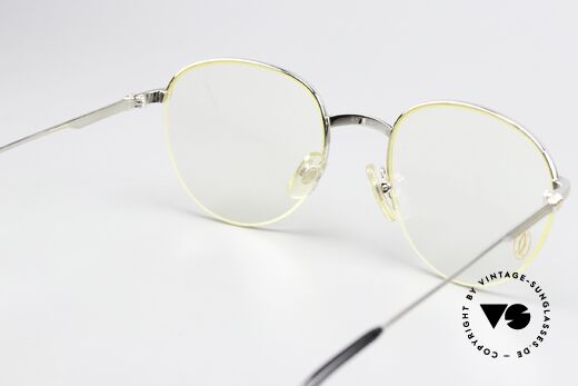 Cartier Colisee - M Runde Luxus Platin Brille, ungetragenes Unikat (inkl. orig. Box & Zertifikat), Passend für Herren und Damen Cartier Colisee - M Runde Luxus Platin Brille, ungetragenes Unikat (inkl. orig. Box & Zertifikat), Passend für Herren und Damen