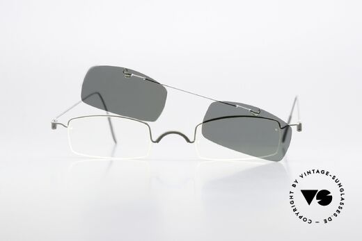Markus T D15 Titanium Kenner Brille Clip-On, nur als Lesebrille verglasbar mit praktischem Clip-On, Passend für Herren und Damen Markus T D15 Titanium Kenner Brille Clip-On, nur als Lesebrille verglasbar mit praktischem Clip-On, Passend für Herren und Damen
