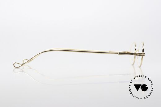 Lunor II 02 Kleine Brille Vergoldet GP, stilvoll, elegant und zeitlos (für Damen und Herren), Passend für Herren und Damen