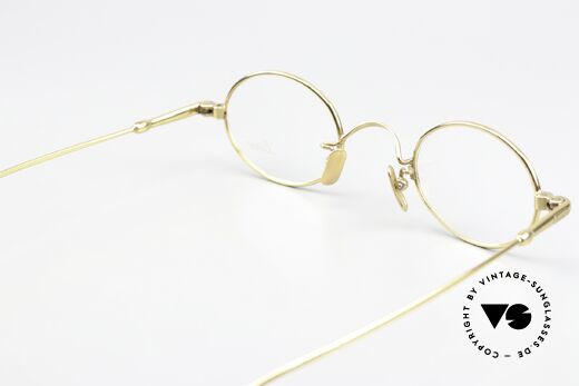 Lunor V 101 Kleine Ovale Brille Vergoldet, Größe: small, Passend für Herren und Damen