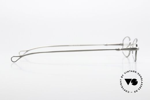 Lunor X-Bridge Oval Square Edle Brille in Antik Silber, natürlich ungetragen und mit orig. Lunor Hartetui, Passend für Herren und Damen