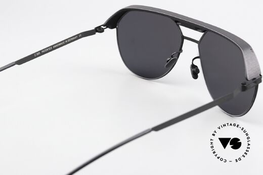 Mykita Leica ML02 Polarisierende Sonnengläser, ML02 MH6 c.305 Pitch Black / Leica Black Polarized, Passend für Herren