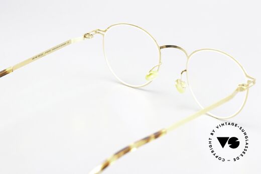 Mykita Tona Pantobrille Glossy Gold Small, die Fassung ist beliebig verglasbar (optisch / Sonne), Passend für Herren und Damen