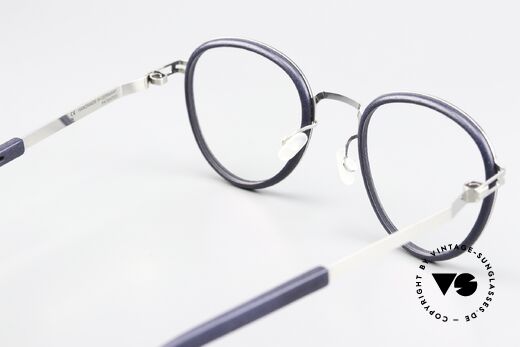 Mykita Mylon Palm Navy Blue / Shiny Silver Frame, Qualitätsfassung ist natürlich beliebig verglasbar, Passend für Herren und Damen