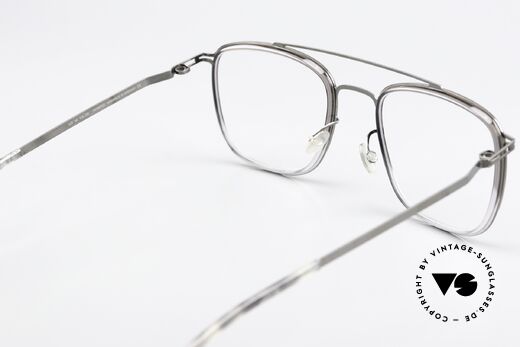 Mykita Hanno Eckige Brille Shiny Graphite, Rahmen ist beliebig verglasbar (optisch oder Sonne), Passend für Herren und Damen