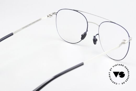 Mykita Nilsson Shiny Silver Und Navy Blue, sehr interessante Farbe 051: Shiny Silver / Navy Blue, Passend für Herren