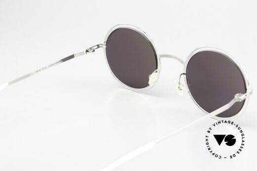 Mykita Giselle Damenbrille Silver Black Mirror, genial flexible Brillenfassung: eine Größe passt allen, Passend für Damen