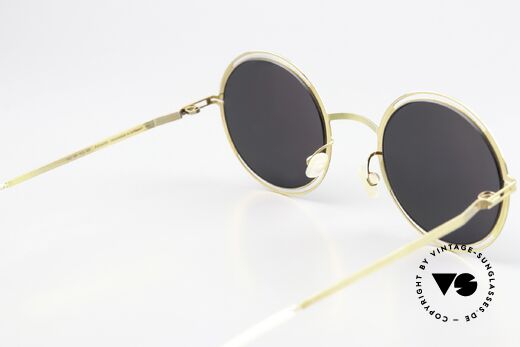 Mykita Giselle Damenbrille Gold Jet Black Grey, genial flexible Brillenfassung: eine Größe passt allen, Passend für Damen