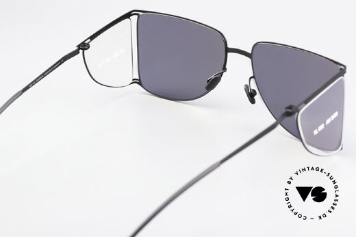 Mykita Helmut Lang HL002 Avantgardistische Sonnenbrille, Qualitätsfassung könnte auch optisch verglast werden, Passend für Herren und Damen