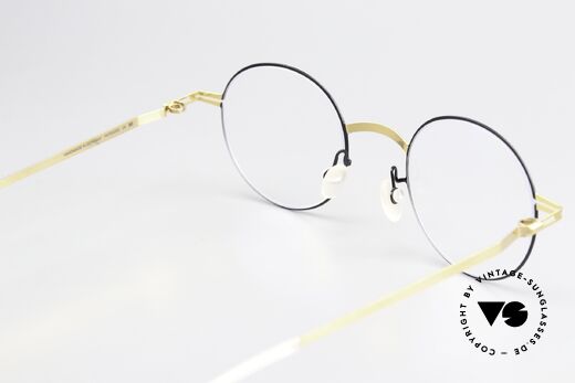 Mykita Yorin Runde Brille Gold Und Schwarz, ungetragenes Modell von 2018, mit orig. Verpackung, Passend für Herren und Damen