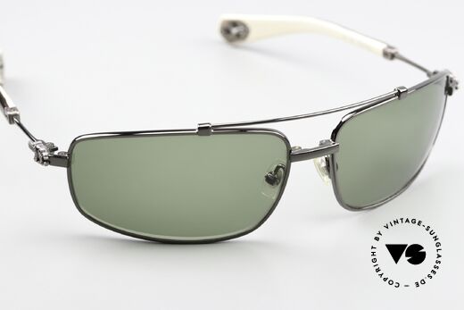 Chrome Hearts Boned Rockstar Sonnenbrille Von 2004, mit charakteristischen Chrome Hearts Insignien, Passend für Herren