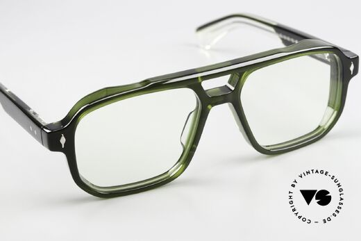 Jacques Marie Mage Evans Massive Azetatbrille Eckig, ein ungetragenes Exemplar für alle Qualitätsliebhaber, Passend für Herren und Damen