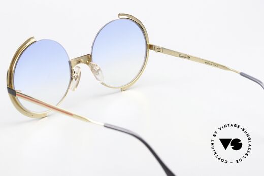 Casanova FC4 Runde Kunstsonnenbrille 80er, die blauen Sonnengläser können ggf. ersetzt werden, Passend für Herren und Damen Casanova FC4 Runde Kunstsonnenbrille 80er, die blauen Sonnengläser können ggf. ersetzt werden, Passend für Herren und Damen
