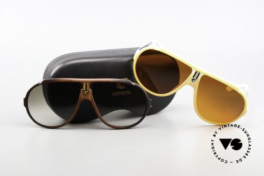 Carrera 5512 2in1 Sonnenbrille Weiss & Braun, Größe: large, Passend für Herren Carrera 5512 2in1 Sonnenbrille Weiss & Braun, Größe: large, Passend für Herren