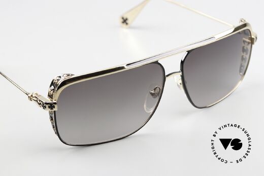 Chrome Hearts Boneyard II Titanium Sonnenbrille Vergoldet, mit charakteristischen Chrome Hearts Insignien, Passend für Herren Chrome Hearts Boneyard II Titanium Sonnenbrille Vergoldet, mit charakteristischen Chrome Hearts Insignien, Passend für Herren
