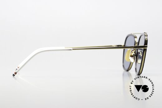 Thom Browne TBS800 Eckige Herrensonnenbrille, ein ungetragenes Einzelstück mit Thom Browne Etui, Passend für Herren