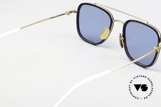 Thom Browne TBS800 Eckige Herrensonnenbrille, Größe: medium, Passend für Herren