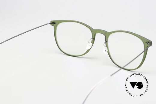 Lindberg 6529 47 NOW Brille In Grün Und Mattschwarz, ungetragenes Designerstück mit original Lindberg Etui, Passend für Damen Lindberg 6529 47 NOW Brille In Grün Und Mattschwarz, ungetragenes Designerstück mit original Lindberg Etui, Passend für Damen