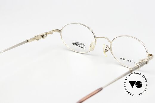 Jean Paul Gaultier 55-0039 Ovale Titanium Brille 1996, Größe: medium, Passend für Herren und Damen Jean Paul Gaultier 55-0039 Ovale Titanium Brille 1996, Größe: medium, Passend für Herren und Damen