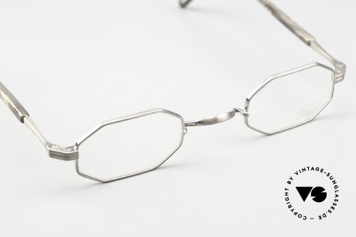 Lunor ST4 E-BT Achteckig Titan Antik Silber, zeitlose Fassung; Unisex-Modell (Damen und Herren), Passend für Herren und Damen
