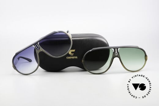 Carrera 5512 2in1 Sonnenbrille Blau & Grün, Größe: large, Passend für Herren Carrera 5512 2in1 Sonnenbrille Blau & Grün, Größe: large, Passend für Herren