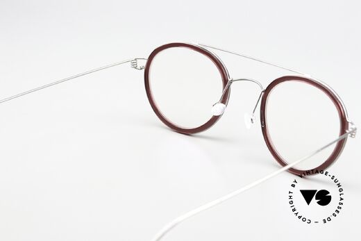 Lindberg Teitur 46 Air Titan Rim Markante Pantobrille Titan, die orig. Lindberg Demogläser sind beliebig austauschbar, Passend für Herren und Damen