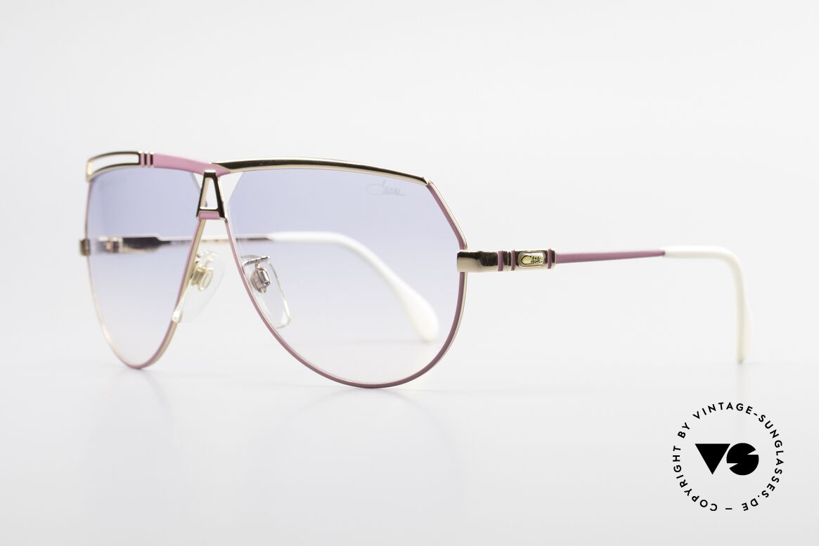 Cazal 954 Oversized XXL Sonnenbrille, Pilotenform mit großen Gläsern & toller Farbgestaltung, Passend für Damen