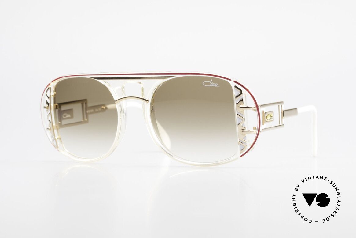 Cazal 875 Hip Hop Unisex Sonnenbrille, spektakuläre Designer-Sonnenbrille von 1992/1993, Passend für Herren und Damen