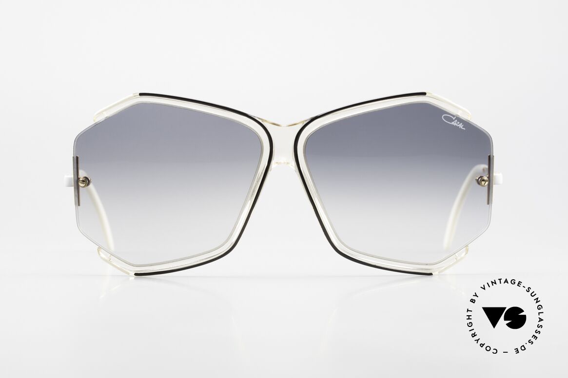 Cazal 852 Riesige 80er Vintage Brille, originelle CAZAL Oversized-Sonnenbrille von 1986, Passend für Damen