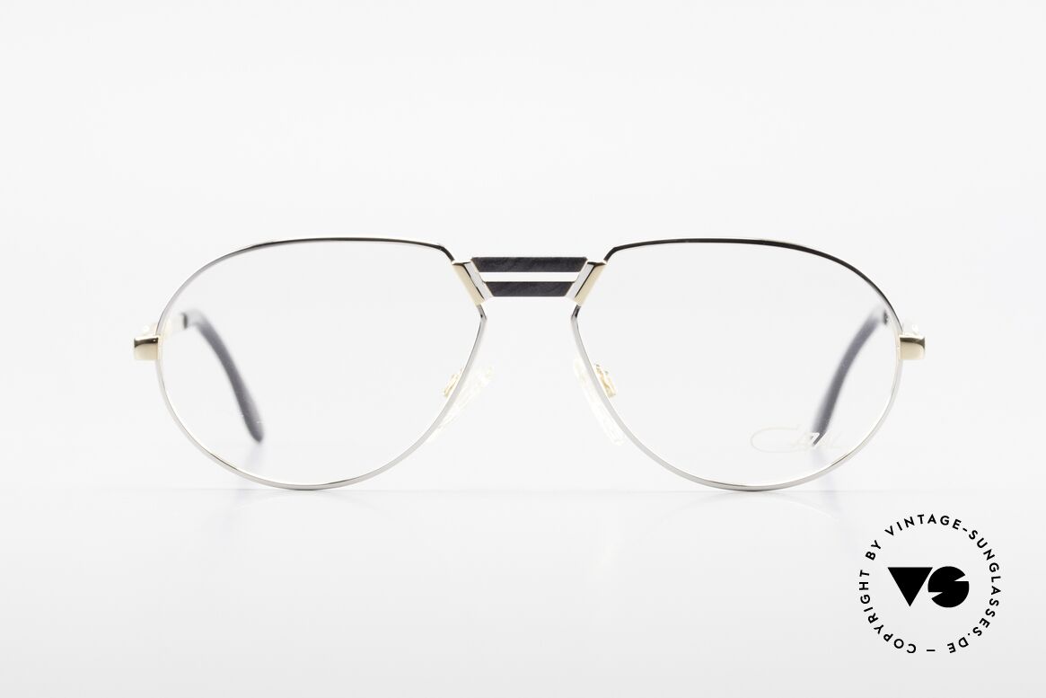 Cazal 739 Goldplattierte Brillenfassung, einzigartige Cazal Herren-Designerbrille von 1989/90, Passend für Herren