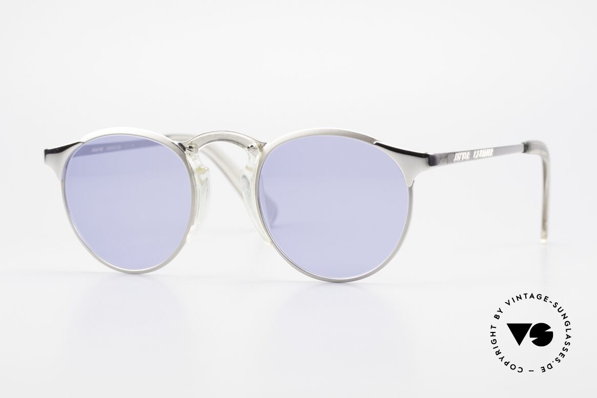 Jean Paul Gaultier 57-0174 Rare 90er Panto Sonnenbrille, Premium-Sonnenbrille der Junior Gaultier Serie, Passend für Herren
