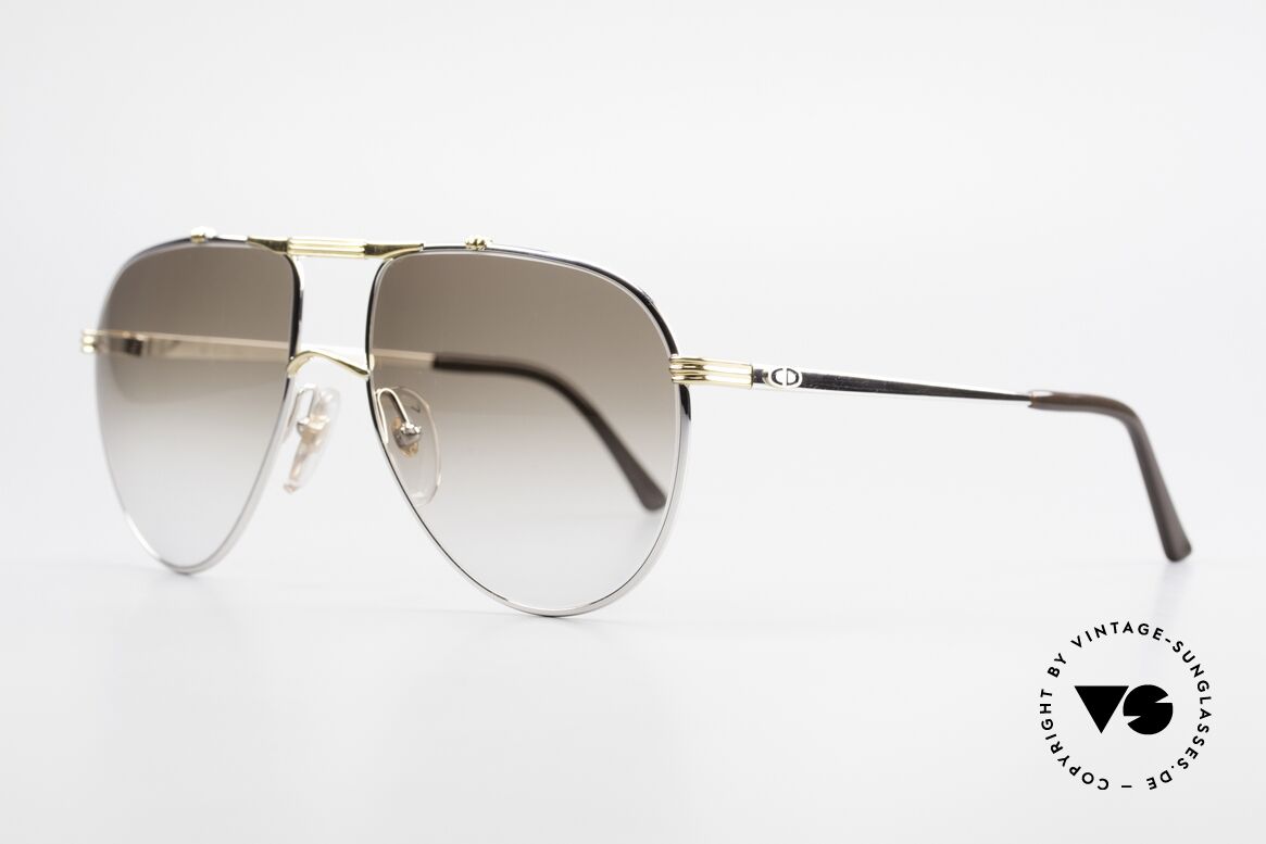 Christian Dior 2248 Large 80er Aviator Sonnenbrille, klassische Pilotenform in LARGE 58-17 (140mm breit), Passend für Herren