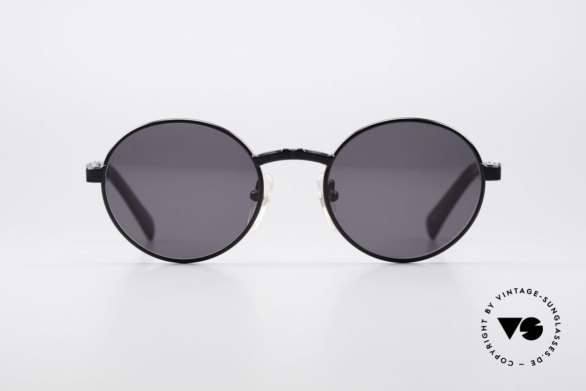 Jean Paul Gaultier 58-3171 Runde Kompass Brille, vintage GAULTIER Designersonnenbrille von 1995, Passend für Herren und Damen
