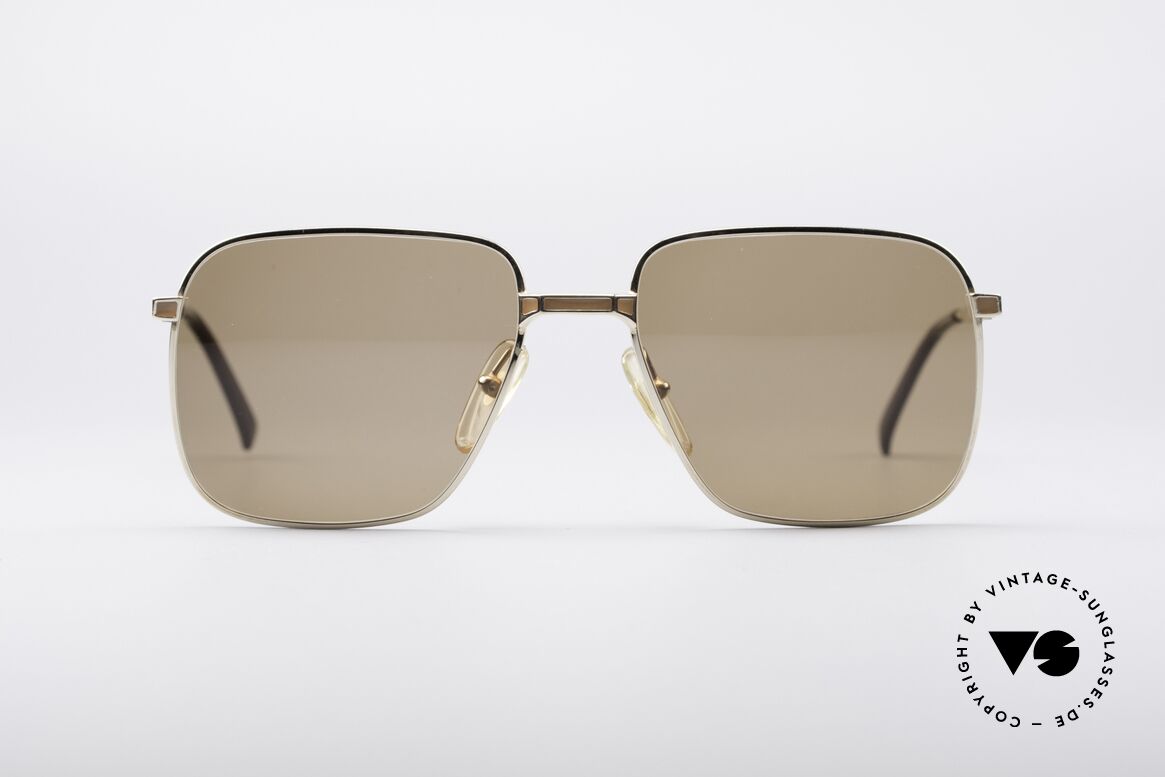 Christian Dior 2174 Vergoldete 80er Brille, edle C. Dior Monsieur Designersonnenbrille von 1982, Passend für Herren