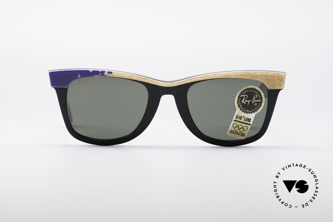Ray Ban Wayfarer I Olympia 1994 Lillehammer, limitierte B&L USA vintage Wayfarer Sonnenbrille, Passend für Herren und Damen Ray Ban Wayfarer I Olympia 1994 Lillehammer, limitierte B&L USA vintage Wayfarer Sonnenbrille, Passend für Herren und Damen