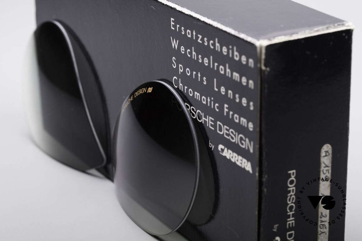 Porsche 5628 Lenses 80er Faltsonnenbrille, Kunststoff-Gläser in grün-Verlauf für 100% UV-Schutz, Passend für Herren