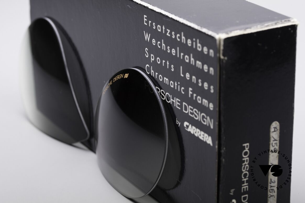 Porsche 5628 Lenses 80er Faltsonnenbrille Lenses, Kunststoff-Gläser in grün-Verlauf für 100% UV-Schutz, Passend für Herren