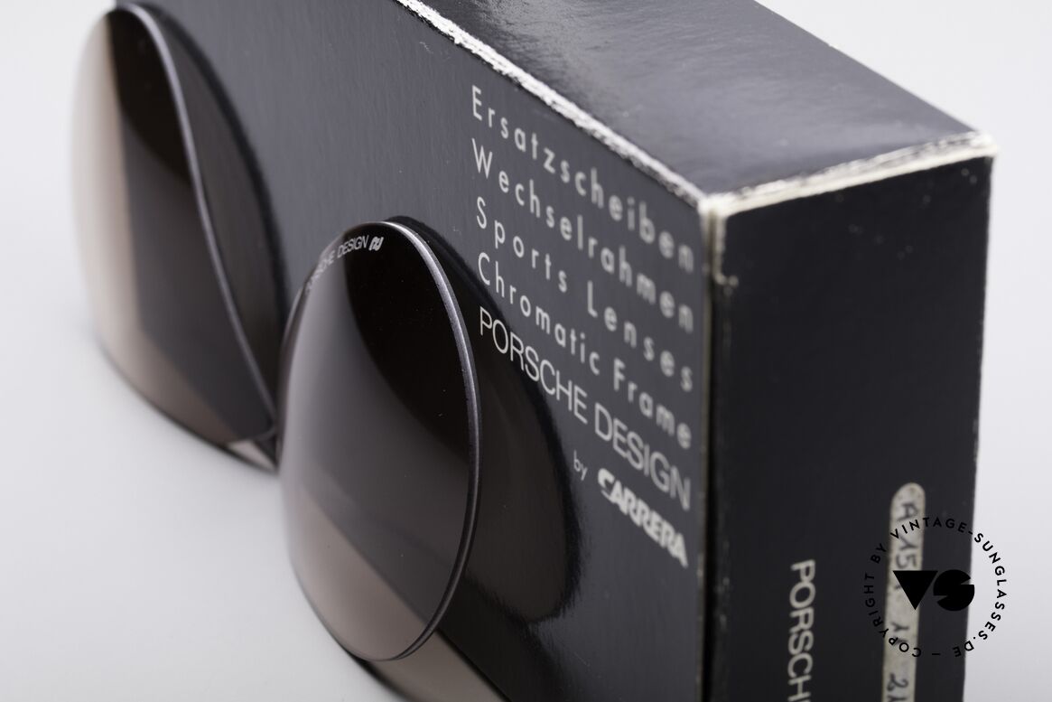 Porsche 5628 Lenses Gläser 80er Faltsonnenbrille, Kunststoff-Gläser in braun-Verlauf für 100% UV-Schutz, Passend für Herren und Damen